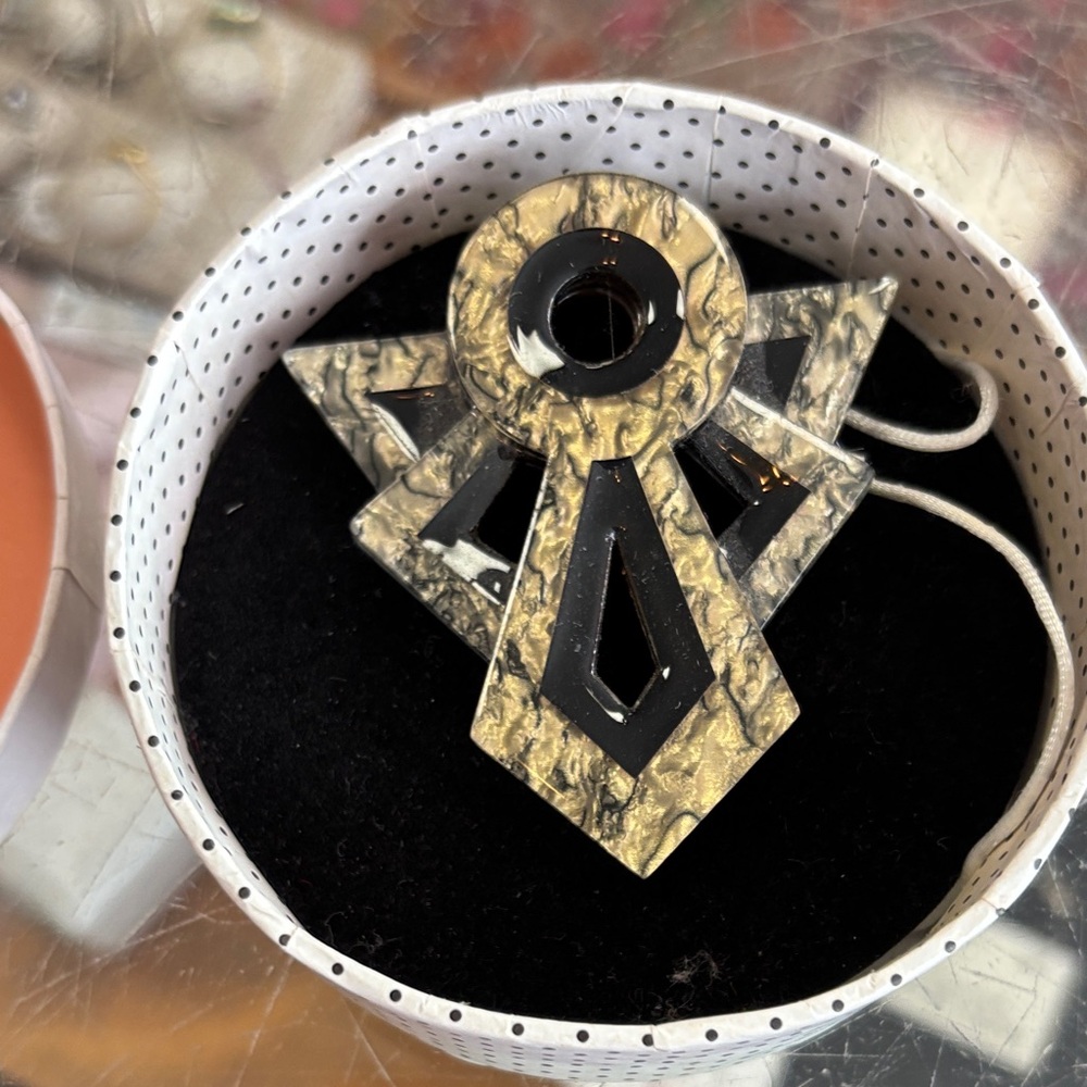 For @demrkids Erstwilder Modernist Motif Brooch